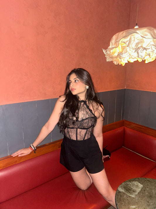 The Midnight Lace Corset