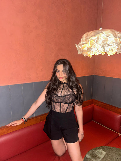 The Midnight Lace Corset