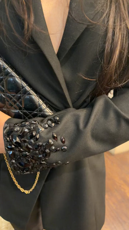 Muse Blazer Dress with Gemstones